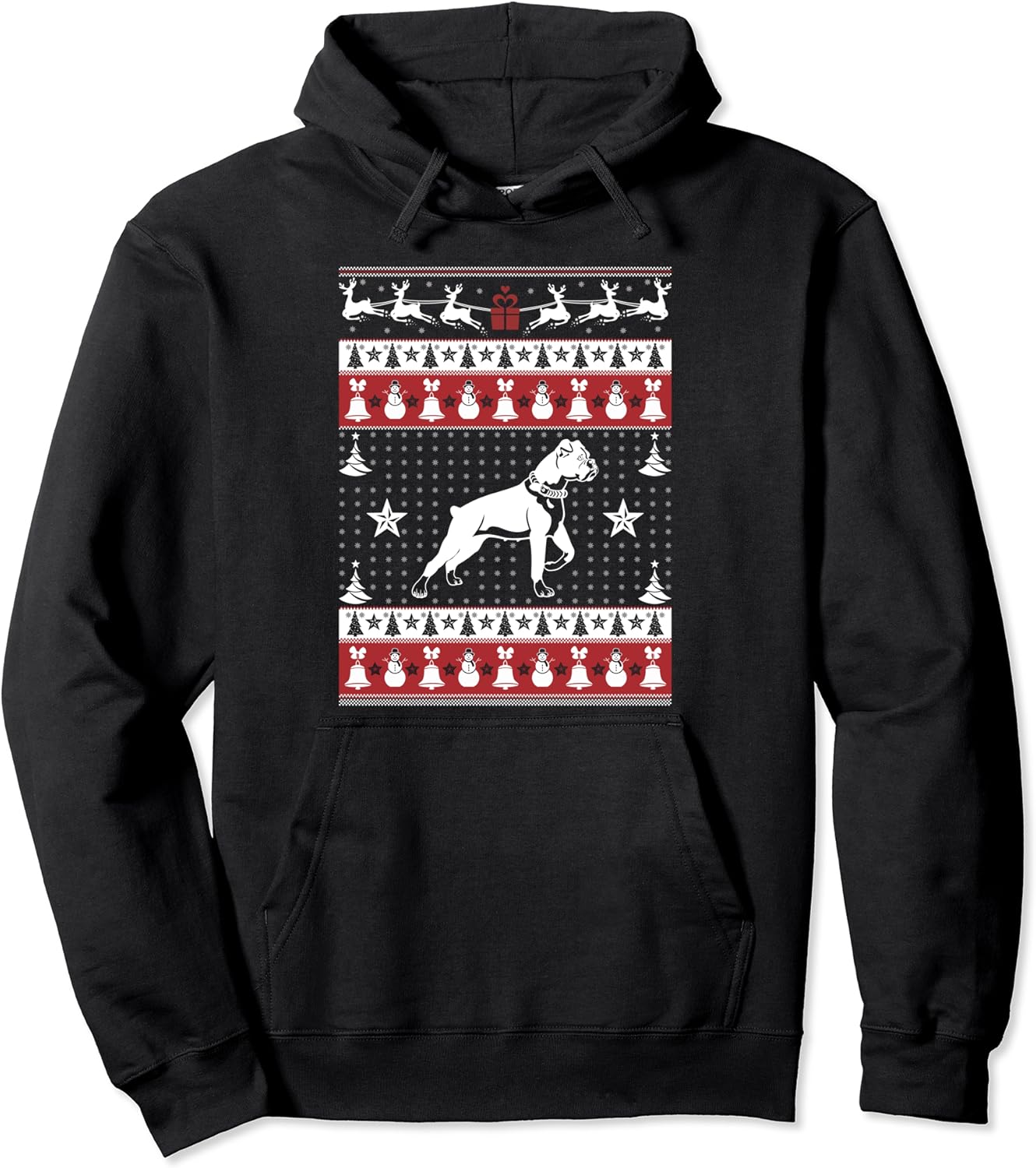 Boxer Dog Ugly Christmas Sweater Xmas TShirt Boxer Dog